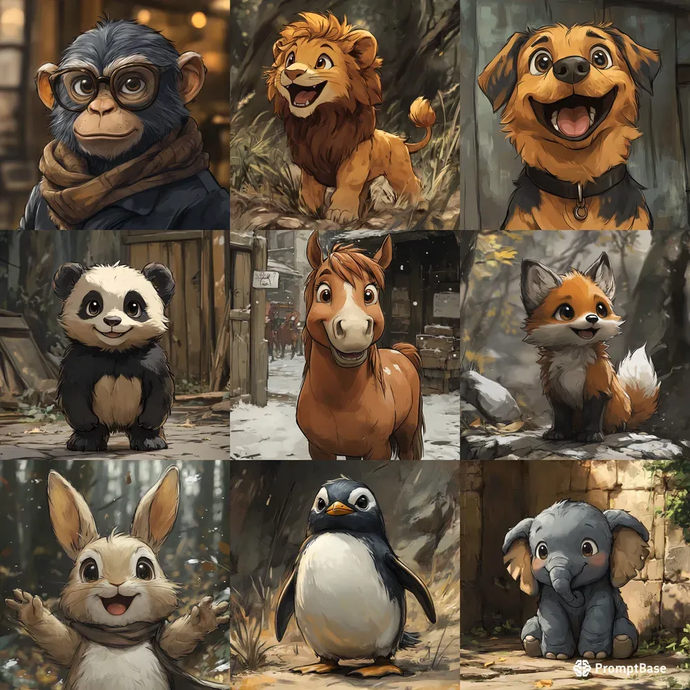 Charming Animal Characters For Your Next