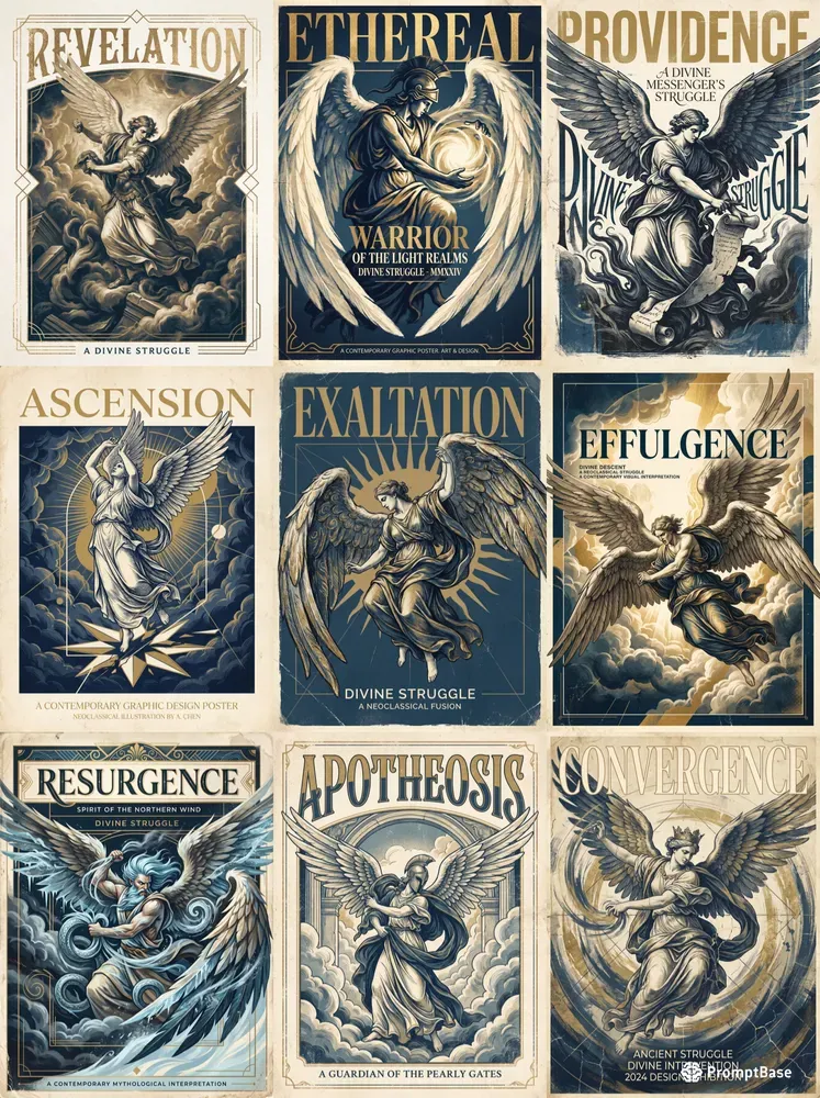 Neoclassical Modern Poster Style