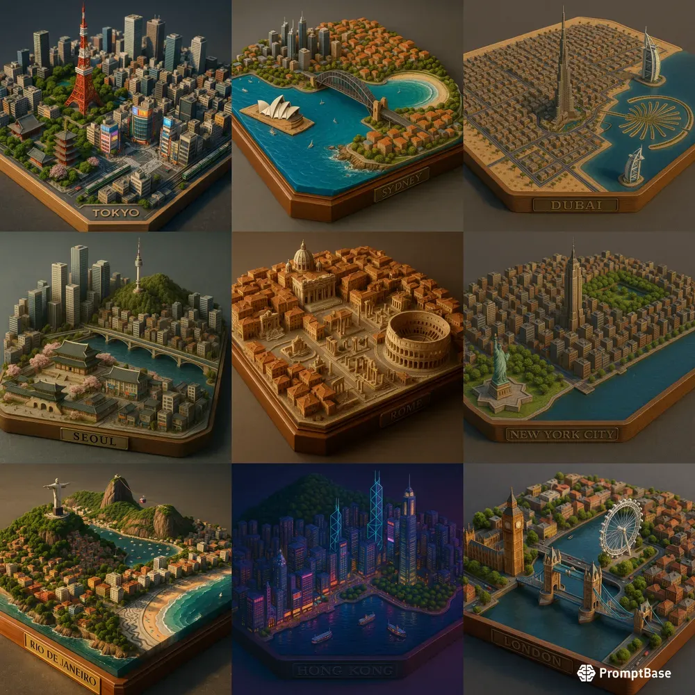 World Cities Diorama Packs
