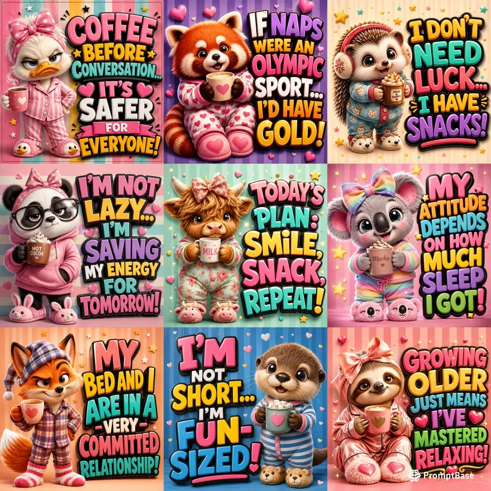 Cute Sassy Animal Quote Poster Generator