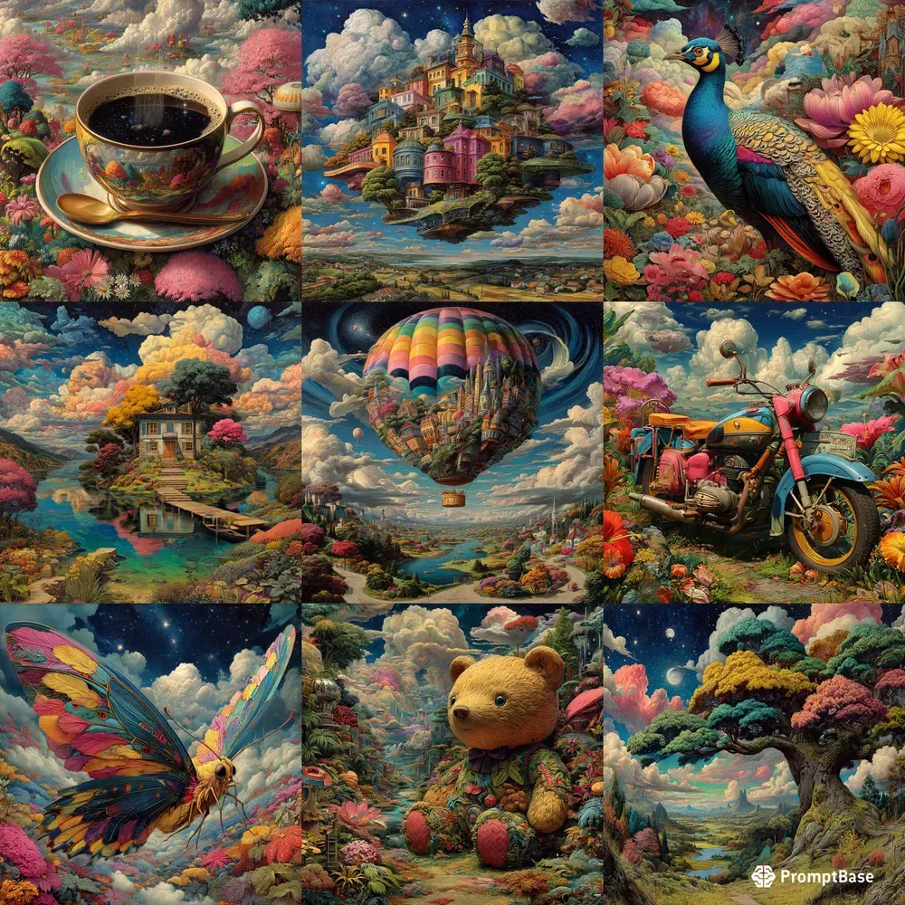 Oil Surreal Fantasy Maximalist Visionaries