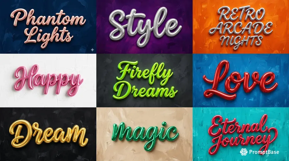 Gloss Balloon Text Makers