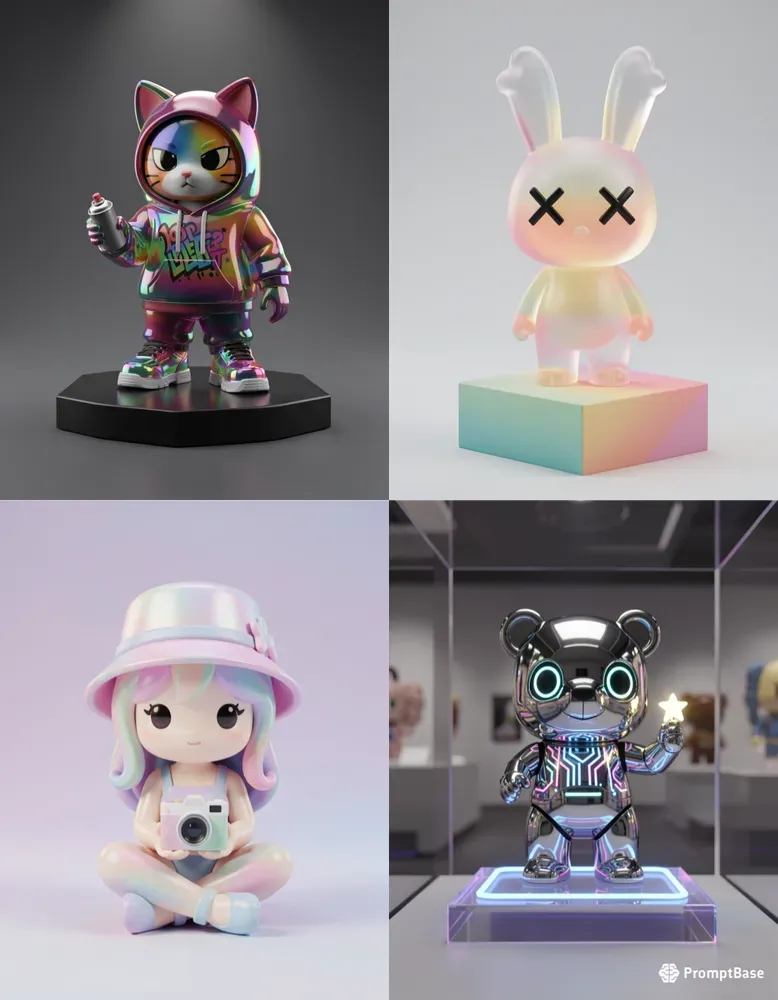 Pop Mart Kaws Style 3D Vinyl Toys