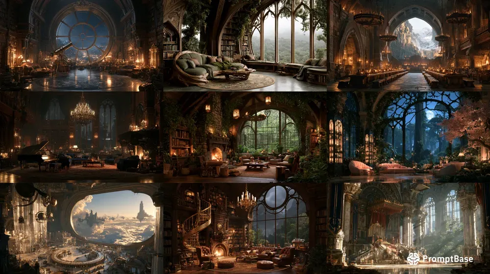 Cinematic Fantasy Interiors