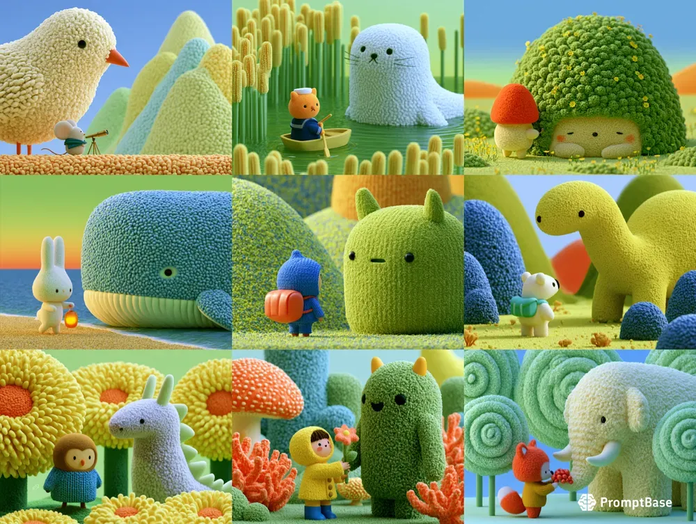 Soft Textured Storybook Illustrations