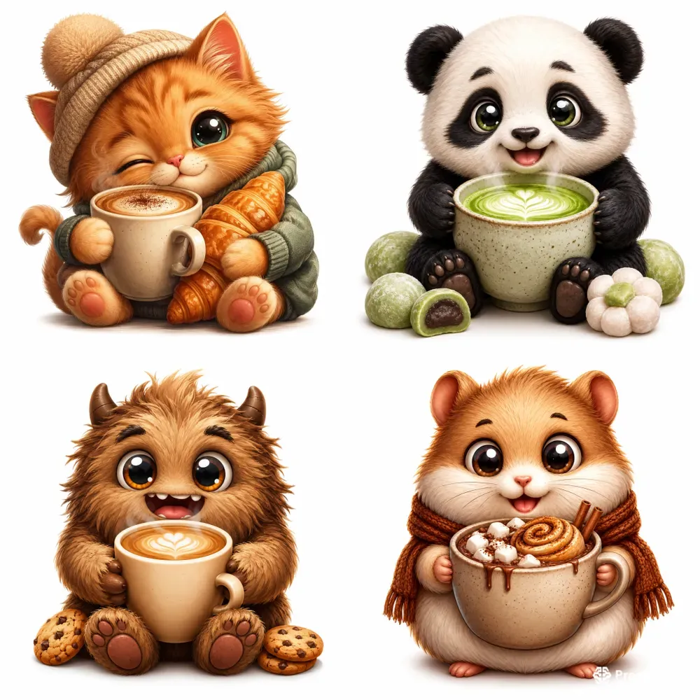Cute Kawaii Cafe Mascot Generator