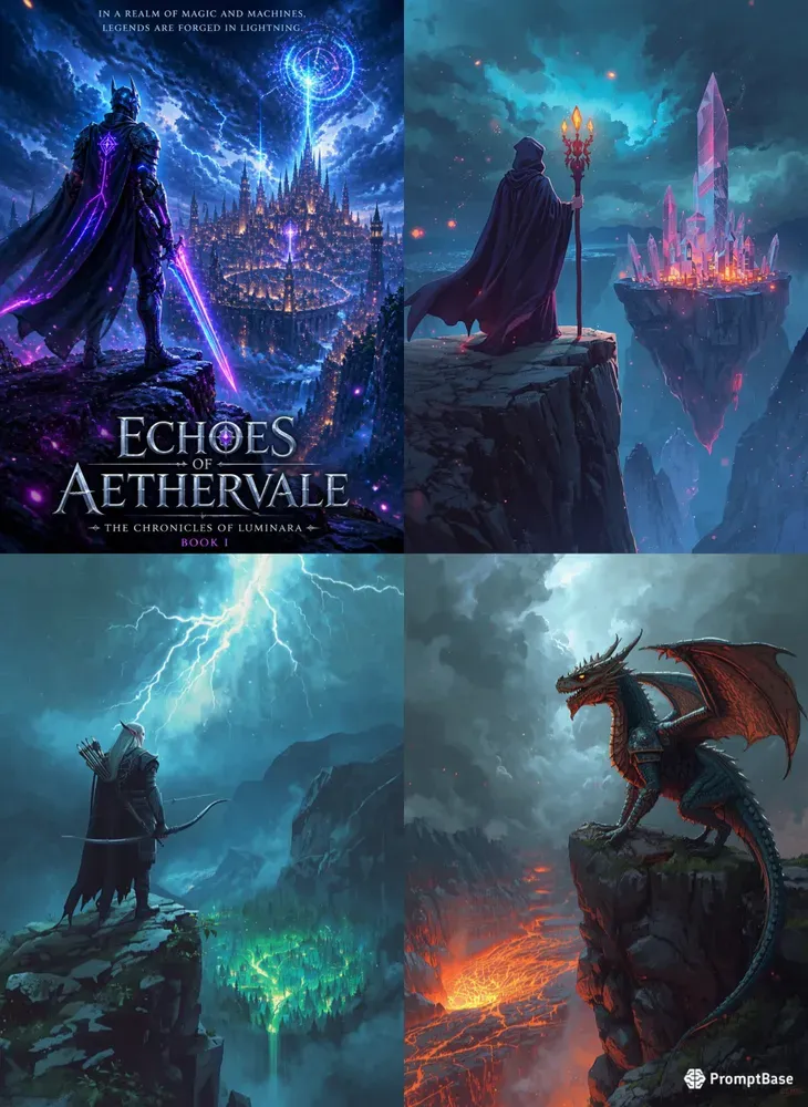 Epic Fantasy Novel Book Covers