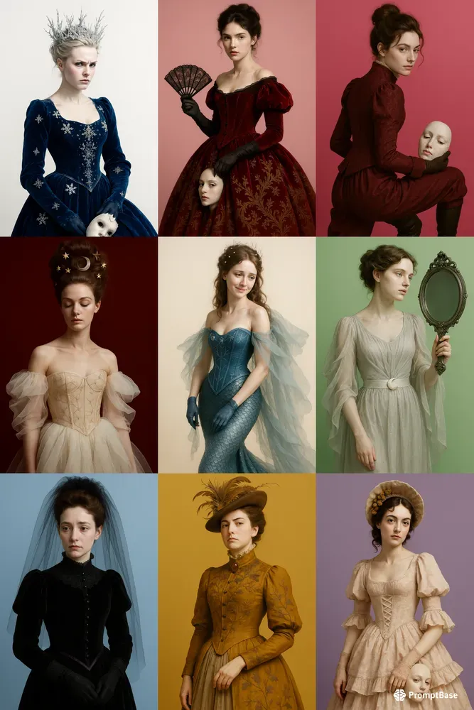 Victorian Gothic Women Prompt Packs