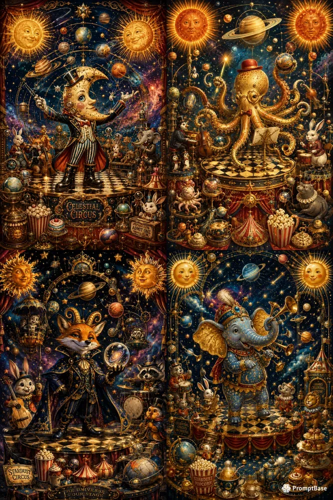 Whimsical Cosmic Circuses
