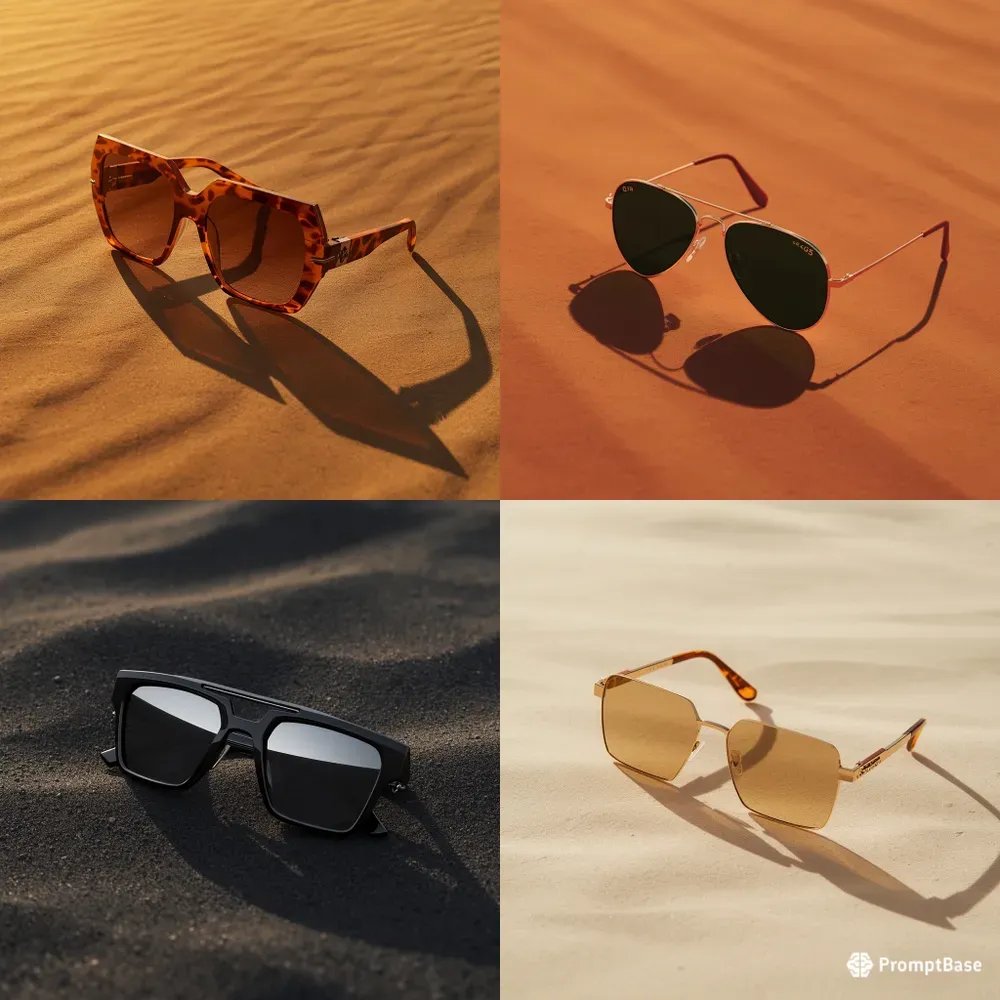 Luxury Sunglasses On Desert Sand