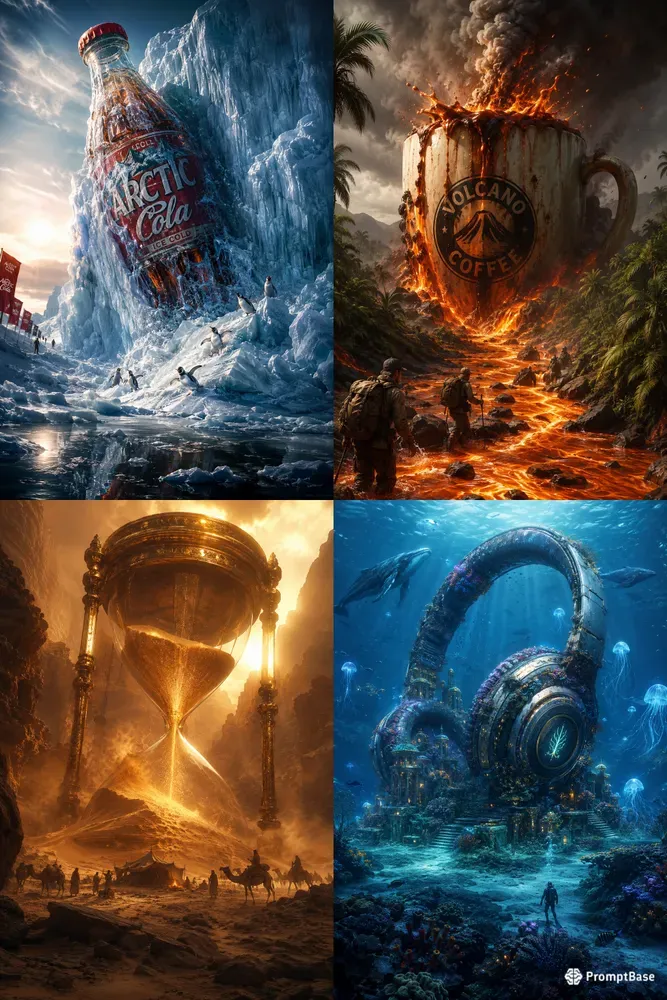 Epic Surreal Brand Monument Posters