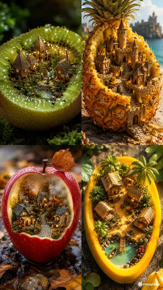 Miniature Fruit Villages