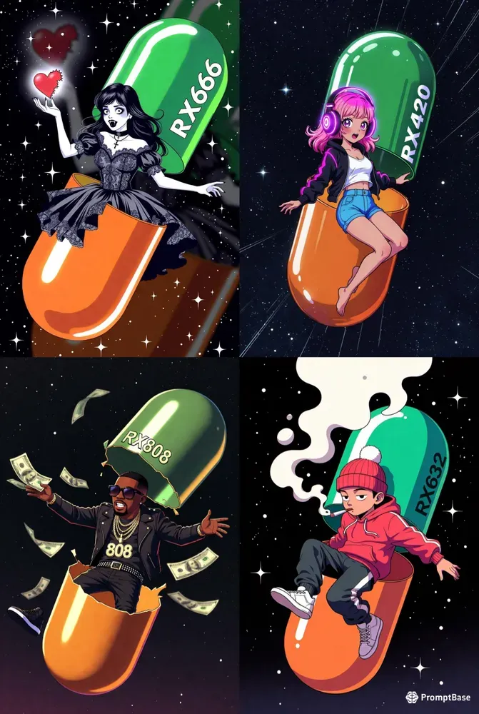 Psychedelic Pill Floaters