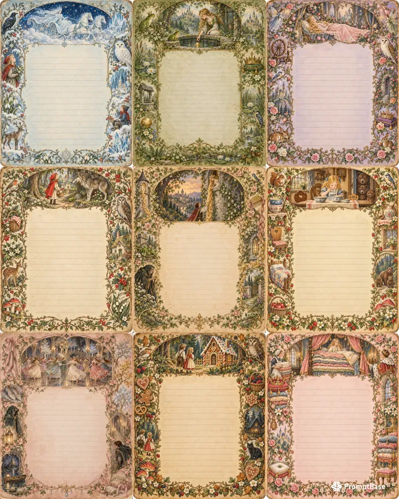 Whimsical Fairytale Journal Pages