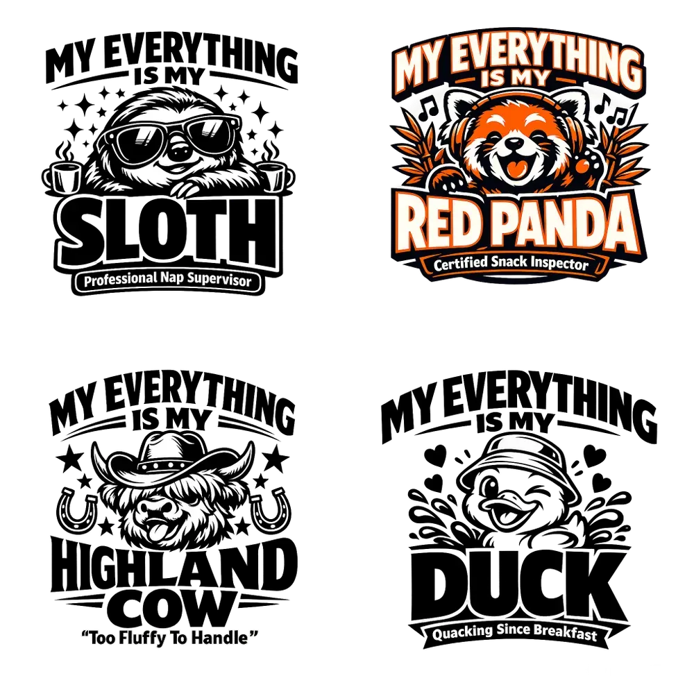 Bold Cute Character Statement Tshirts