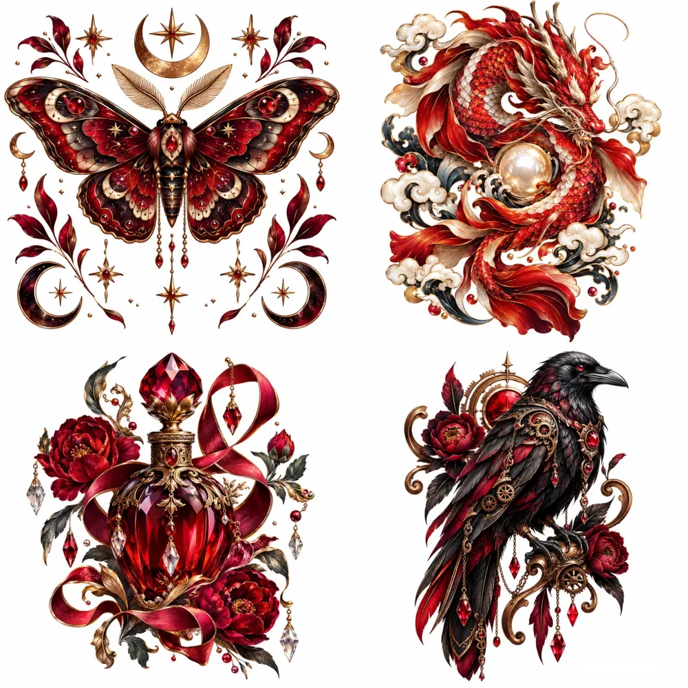 Glossy Ornamental Sticker Art