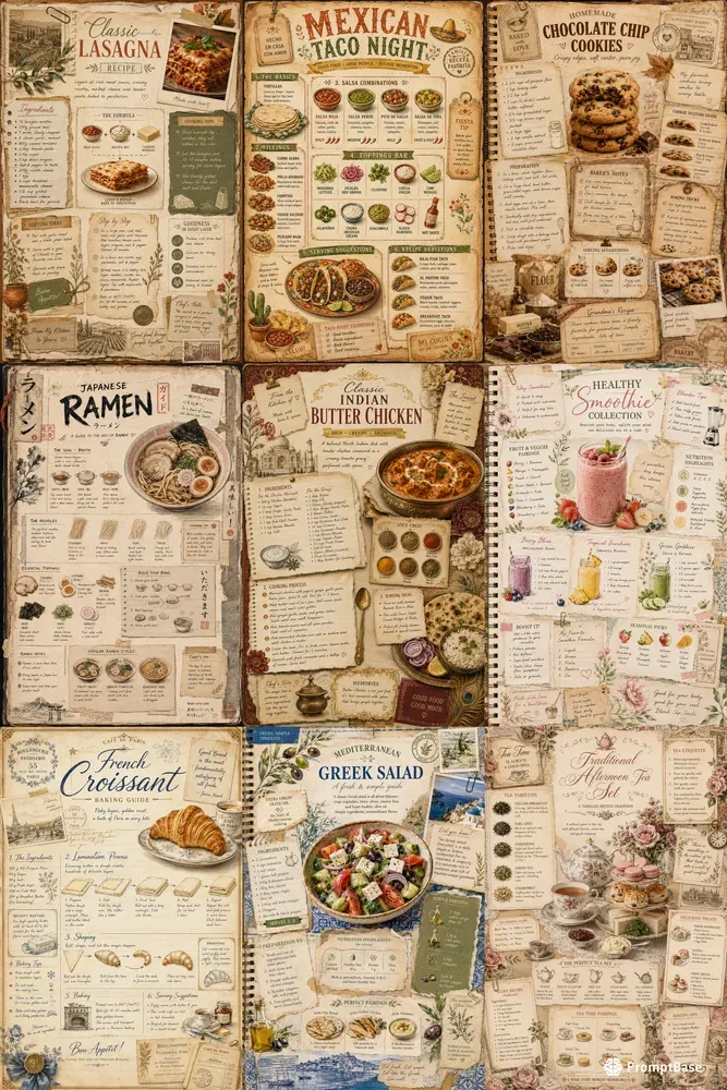 Vintage Recipe Storyboards