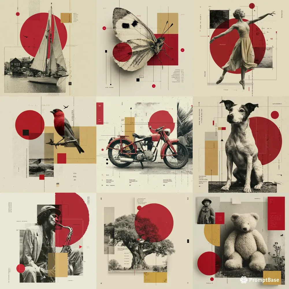 Collage Editorial Vintage Minimal