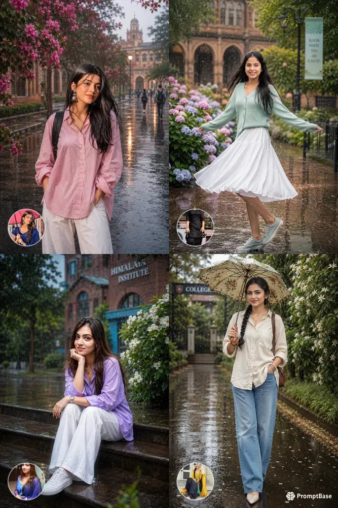 Dreamy Monsoon College Portraits