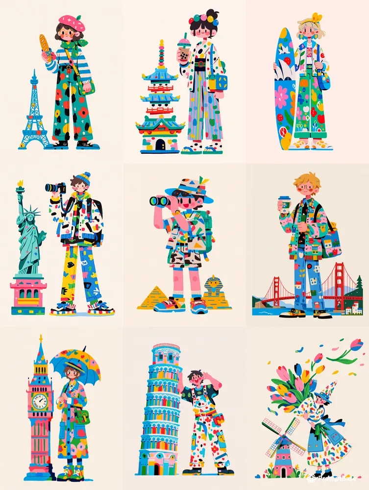 Happy Hoppers Travel Posters