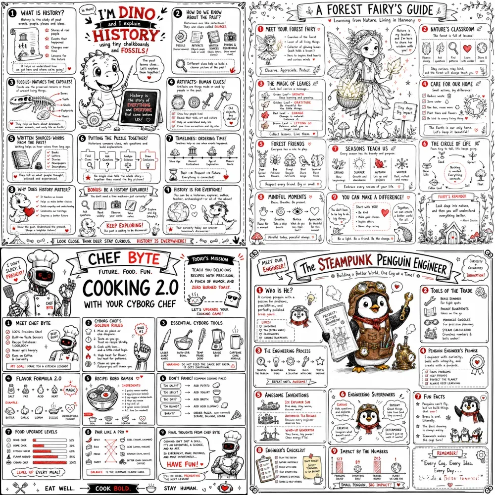 Handdrawn Whiteboard Infographics
