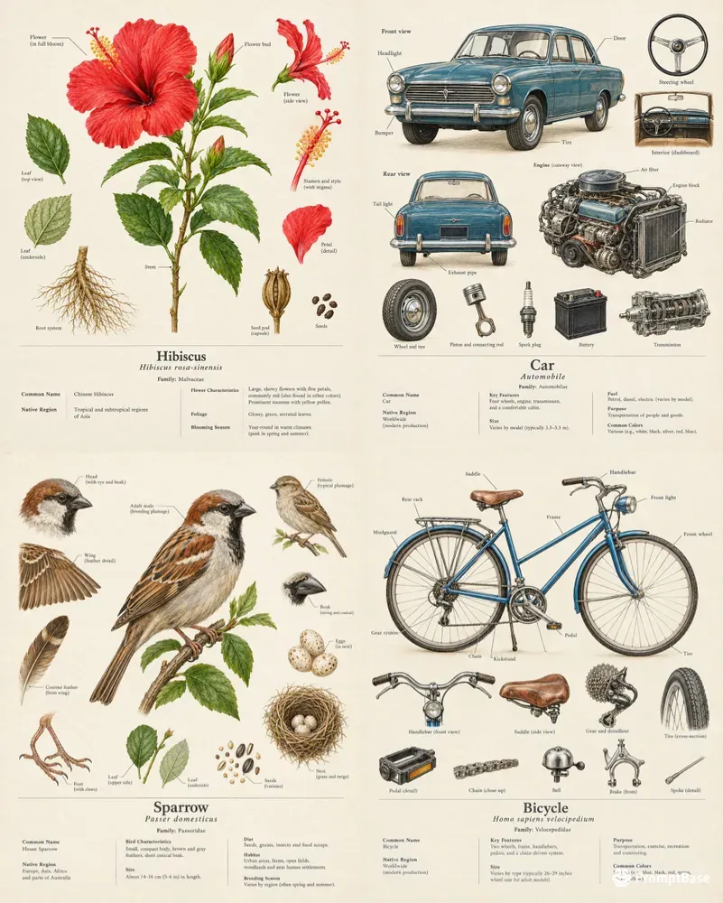 Vintage Botanical Illustration Creator