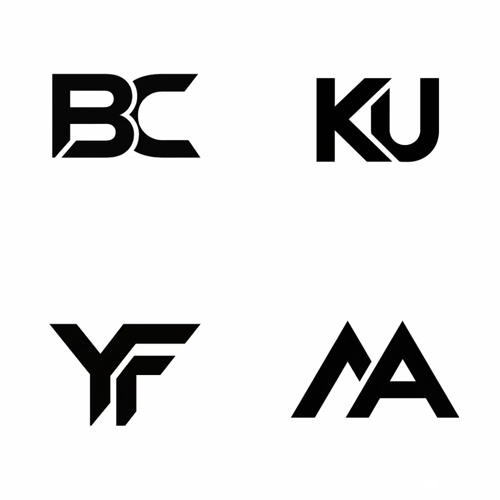 Modern Initials Monogram Logos