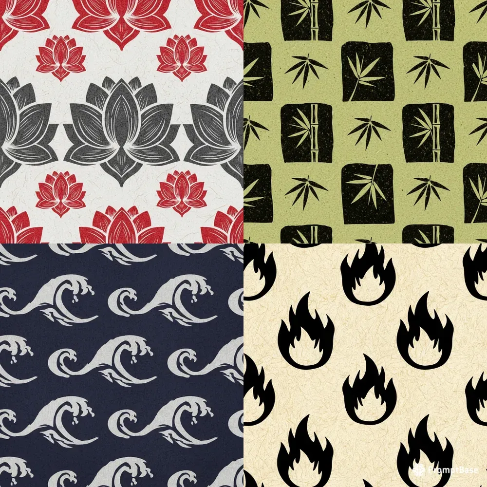 Wabisabi Seamless Patterns