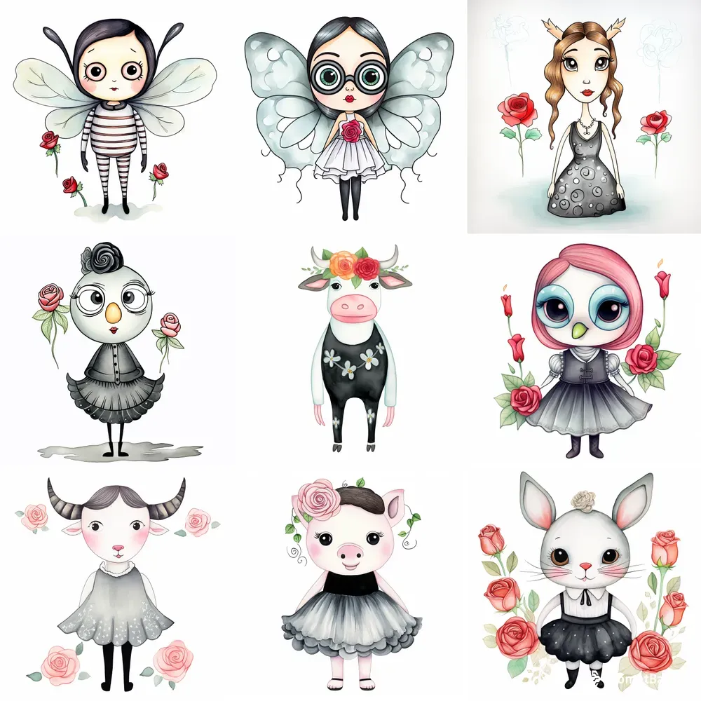 Anthropomorphic Gothic Animals