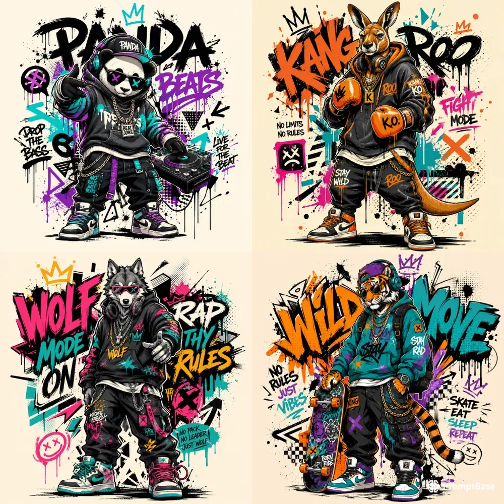 Graffiti Streetwear Mascots