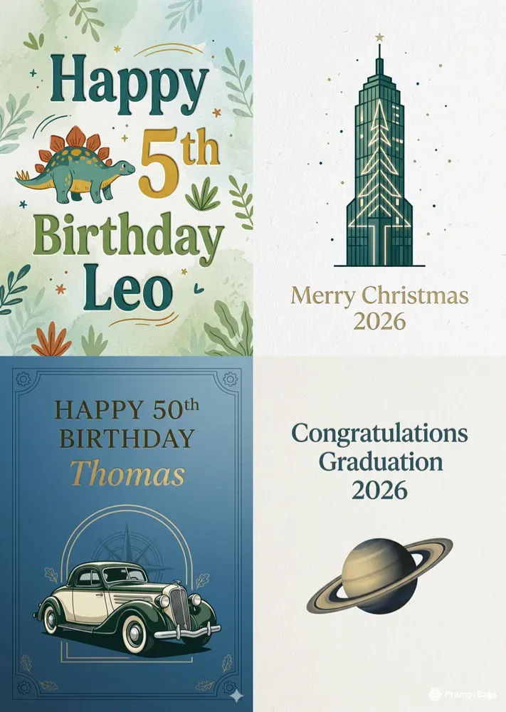 Modern Greeting Card Creators