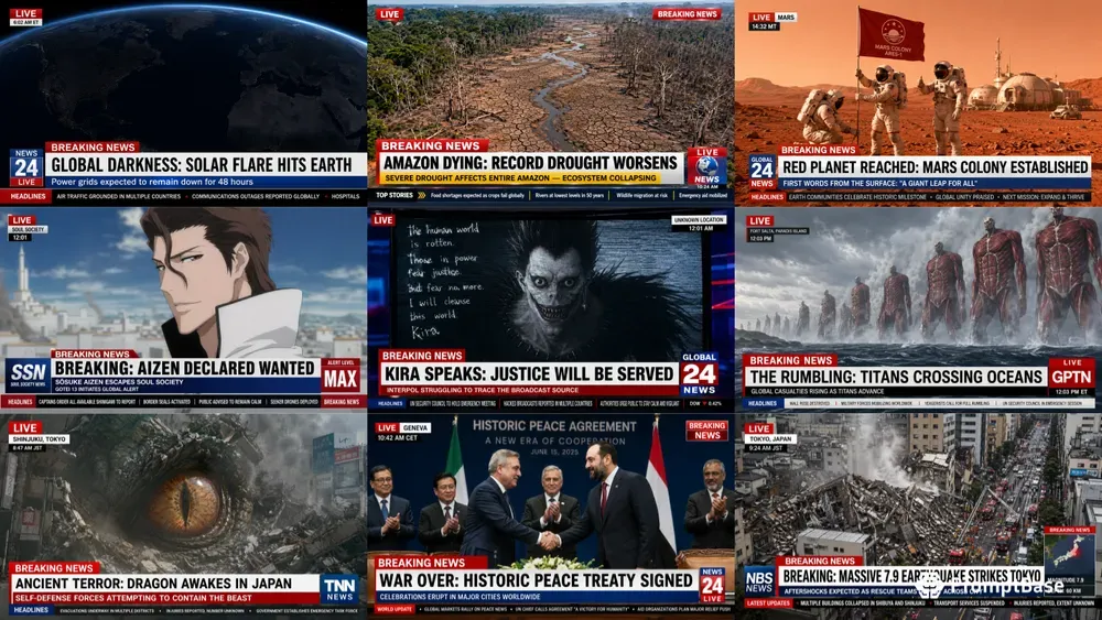 Breaking News Tv Broadcast Screenshots
