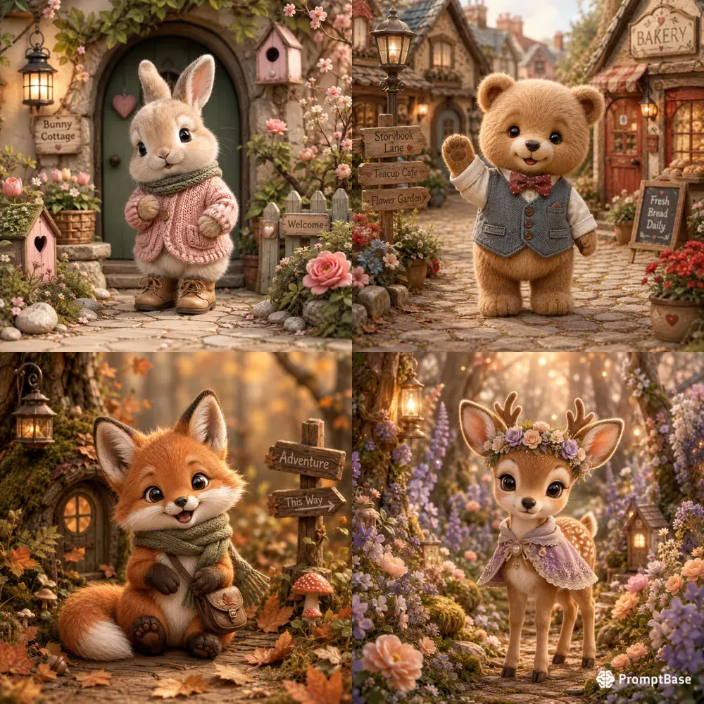 Cute Pocketsized Animal Characters