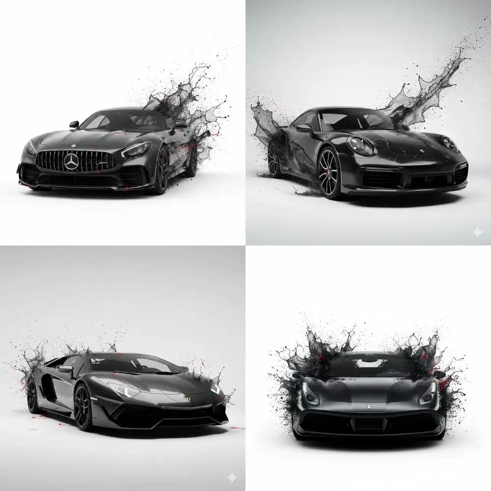 Ink Splash Supercar 916s