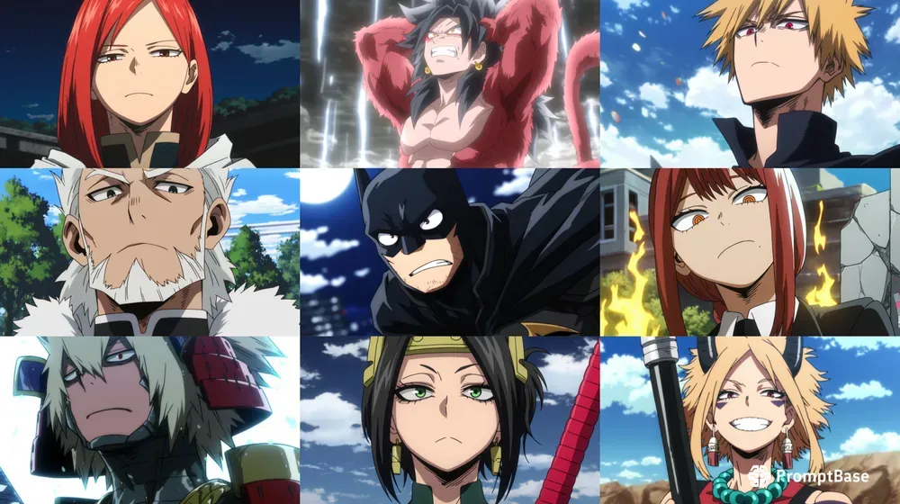 My Hero Academia Style Anime Frames