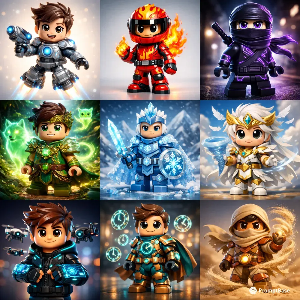 Legostyle Cartoon Hero Generator