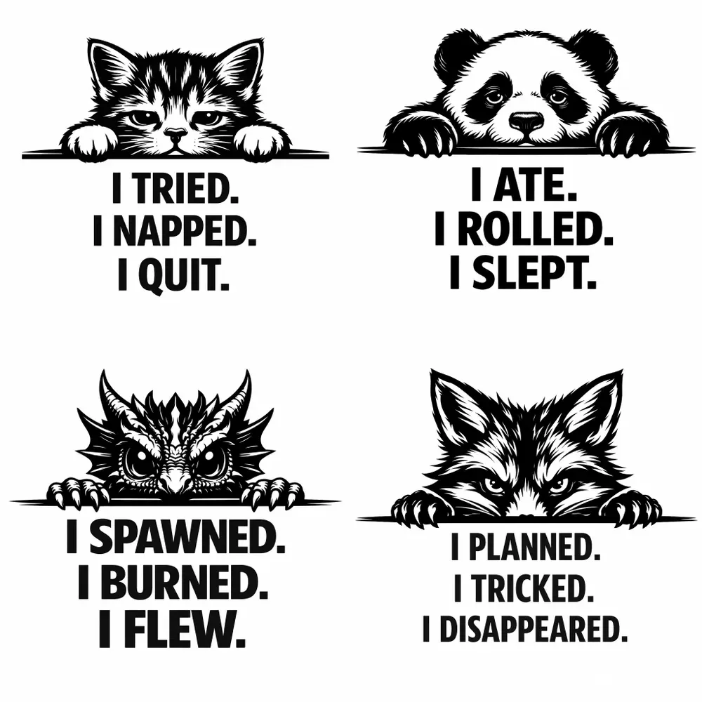 Minimalist Animal Typography Designs