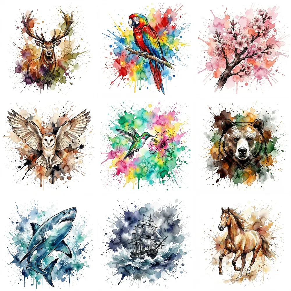 Watercolor Splash Tshirt Print Generator