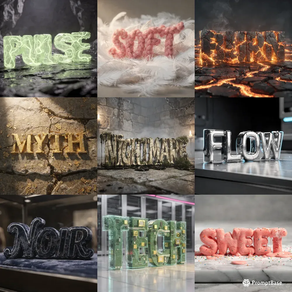 Flux Hyper Tactile 3d Typography Masters