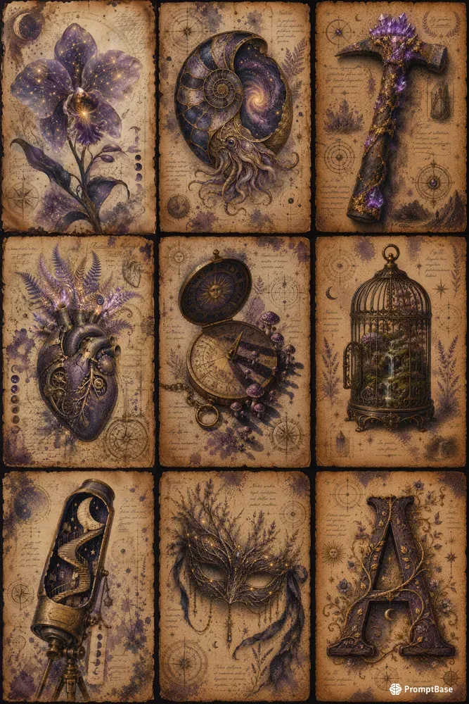 Cosmic Botanical Junk Journals