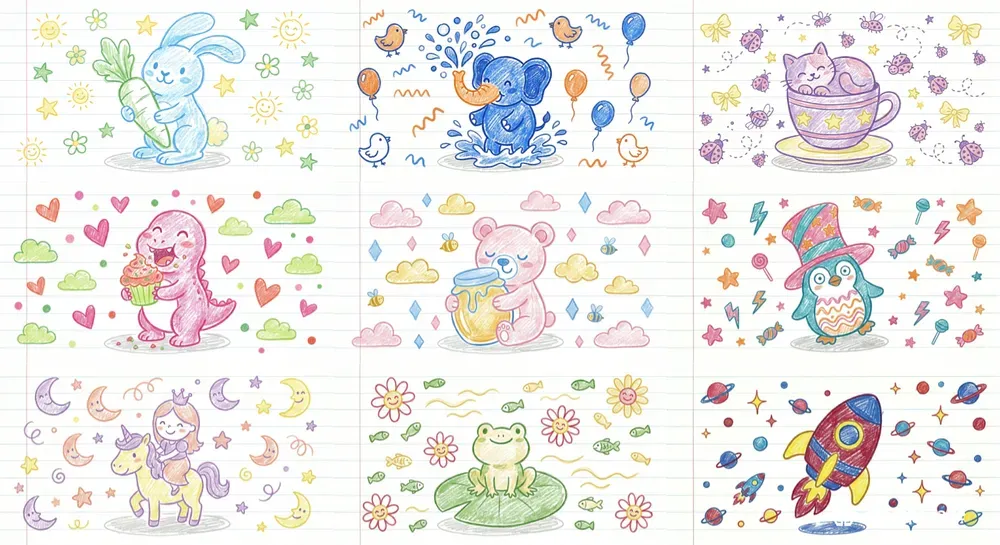 Crayon Kids Wall Art