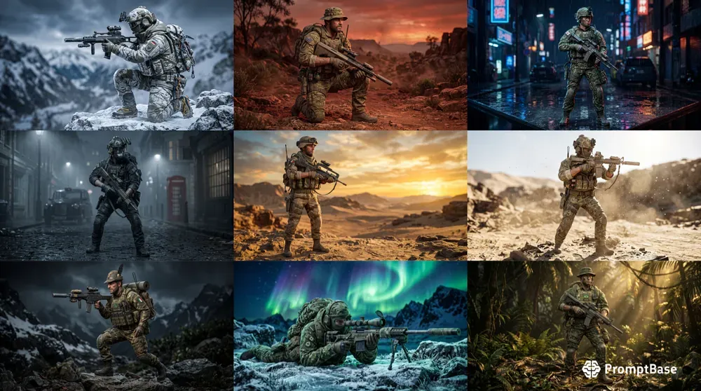 Realistic 3D World Soldiers