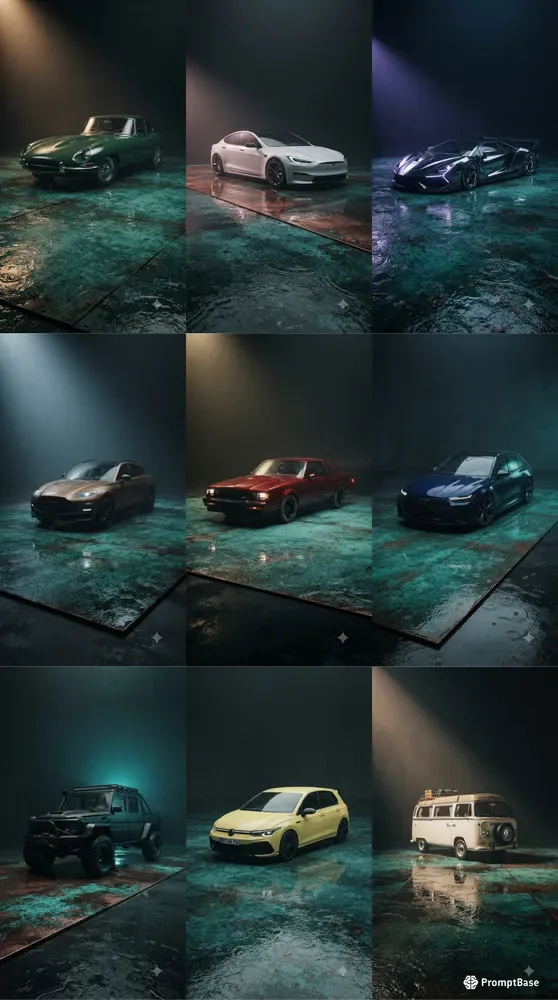 Patina Copper Rain Car Stages