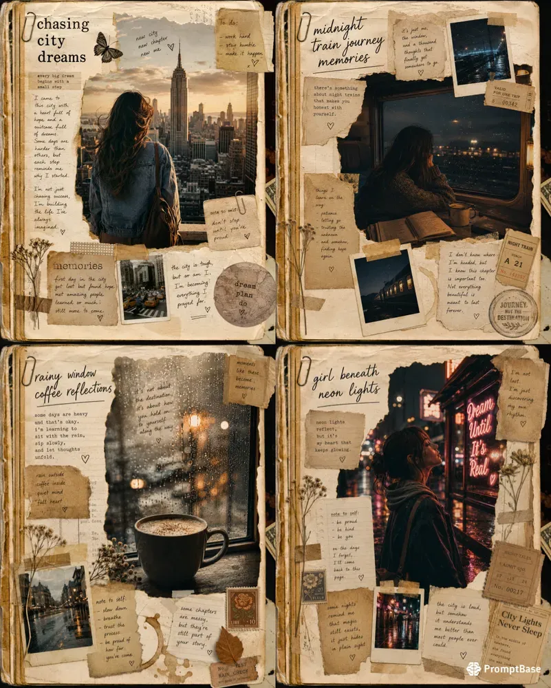 Dramatic Lifestyle Journal Pages