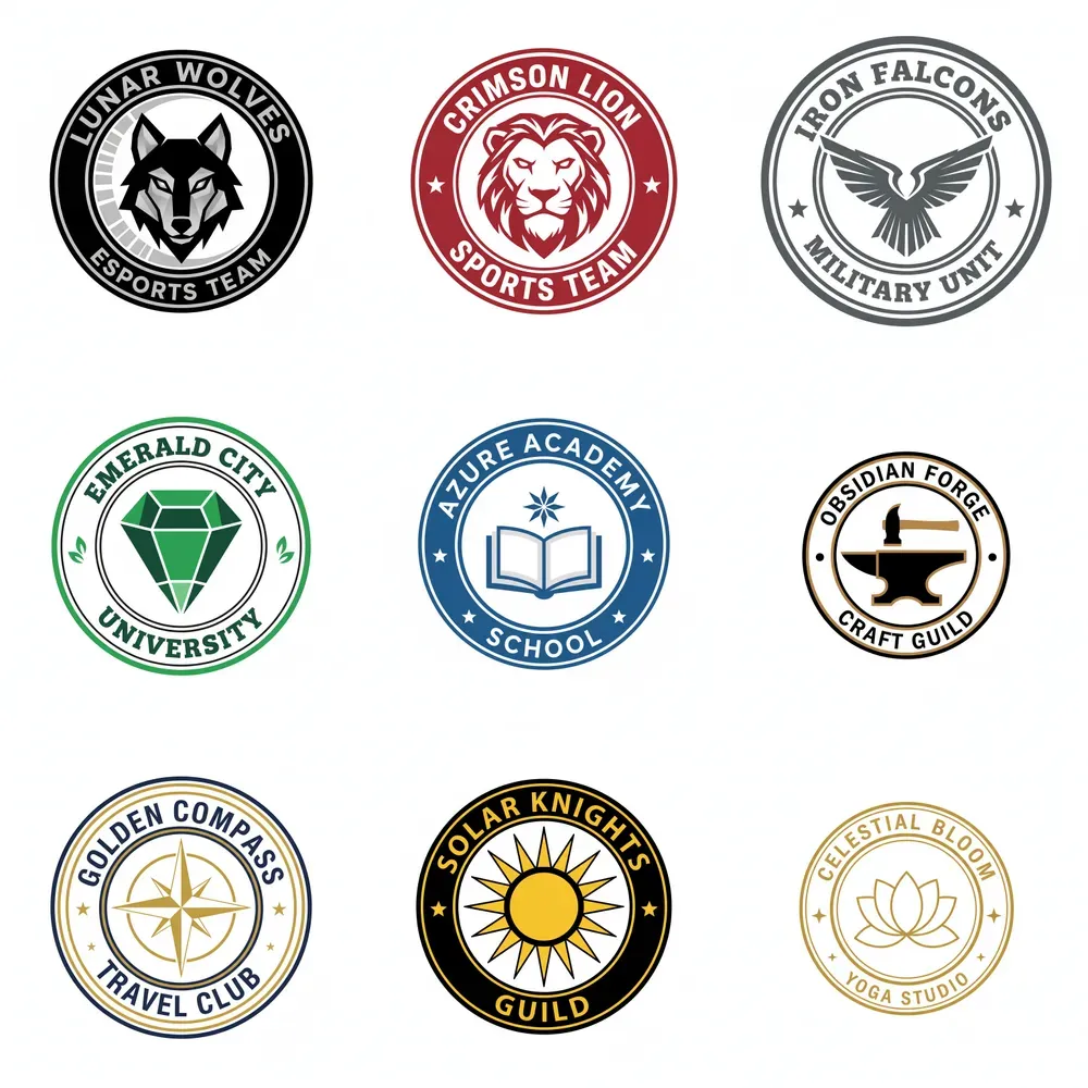 Classic Crest Vector Badges