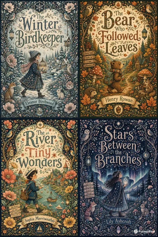 Whimsical Folkart Book Cover Generator