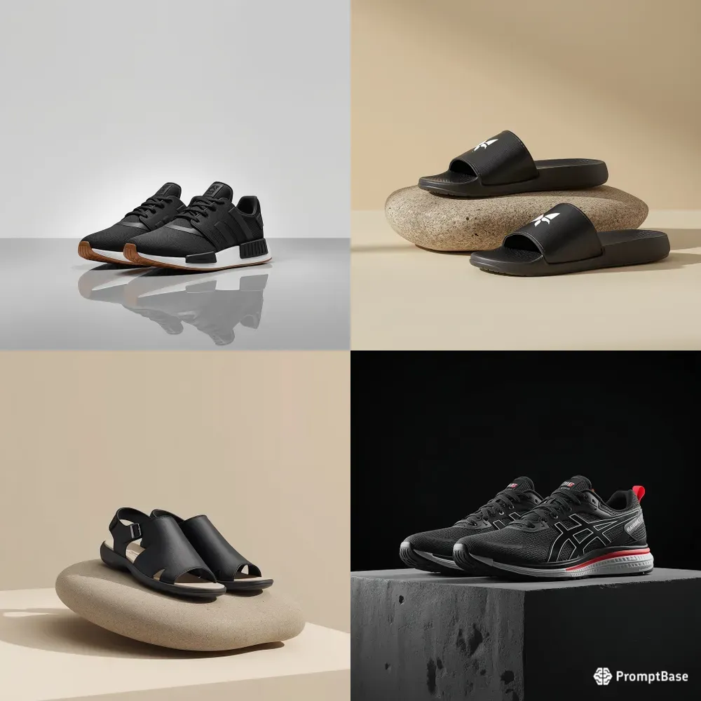 Modern Footwear Product Posters