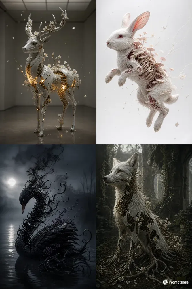 Ethereal Anatomy Surreal 3D Fusions