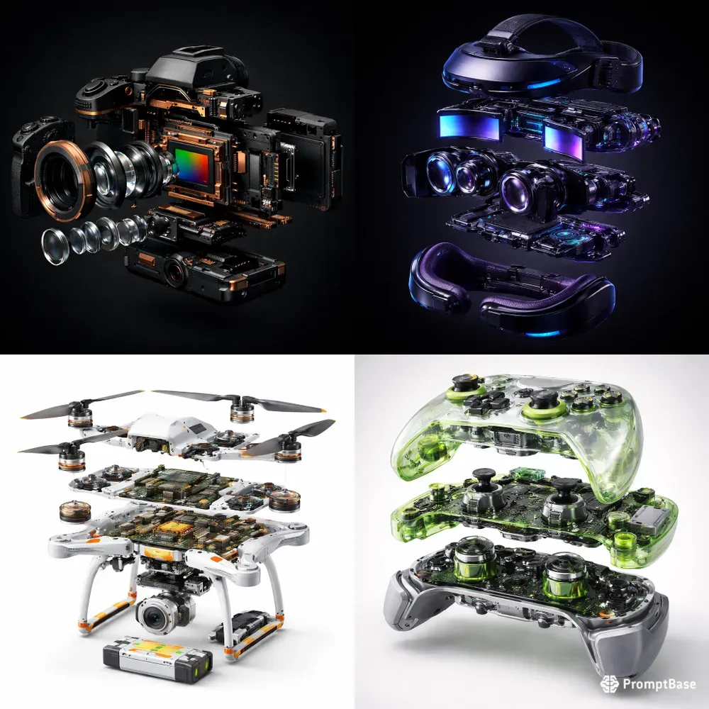 Premium 3D Gadget Exploded Views