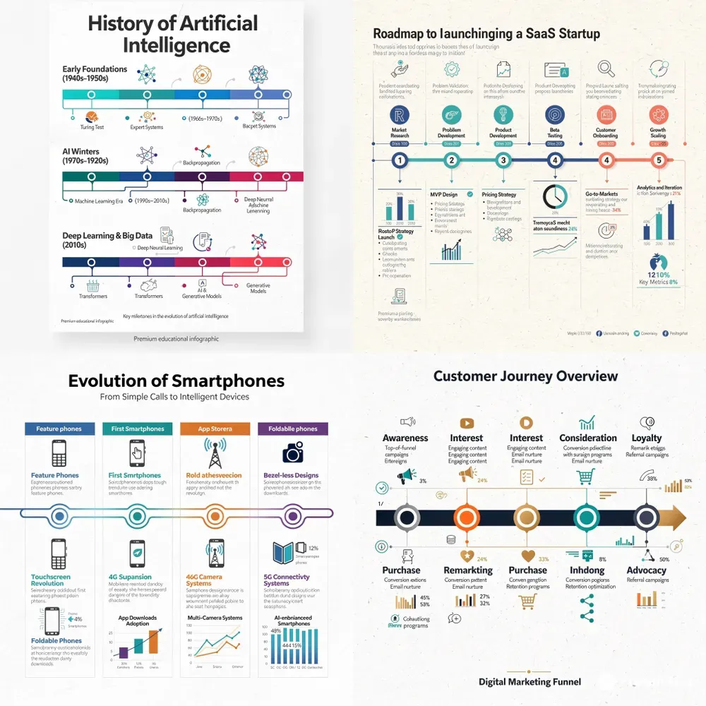Professional Infographic Timeline Generator